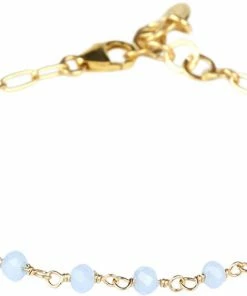 Bedste anmeldelser af 🧨 BeChristensen Daisy Calcedony Bracelet - Gold GP 🤩