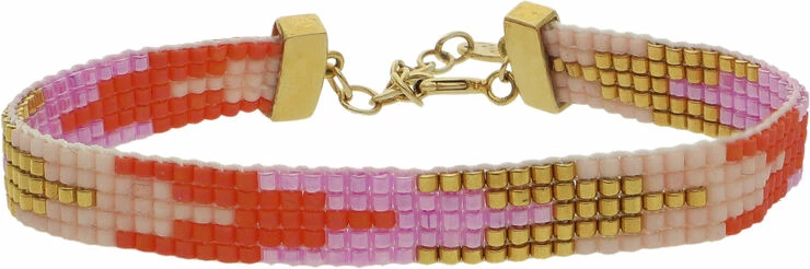 Købe 🎁 Nuni Copenhagen Monika Coral Love/Gold 😀