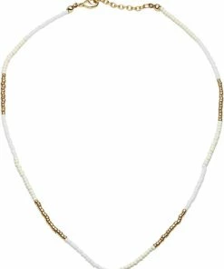 Rabat 🤩 With Love Darling Waterdrop Beaded Necklace Brass 🛒