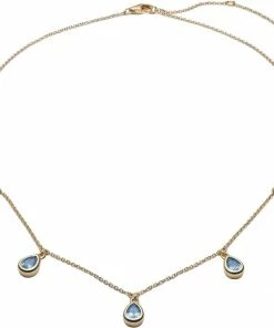 Bedste handel β With Love Darling Water Drop Charm Choker Necklace Brass π