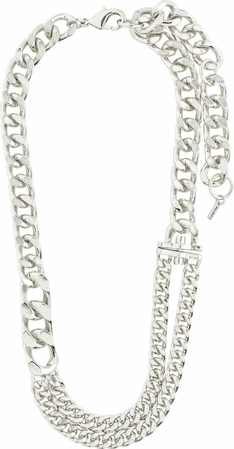 Bedste anmeldelser af ๐ Pilgrim FRIENDS Chunky Curb Chain Necklace Silver-plated ๐ - Image 2