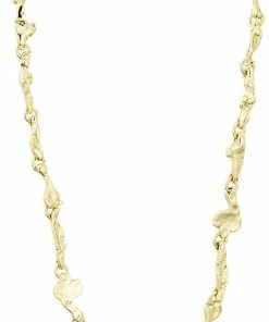 Ny 🧨 Pilgrim SOLIDARITY Recycled Organic Shaped Necklace Gold-plated 🤩