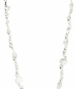 Billig 🔥 Pilgrim SOLIDARITY Recycled Organic Shaped Necklace Silver-plated 💯
