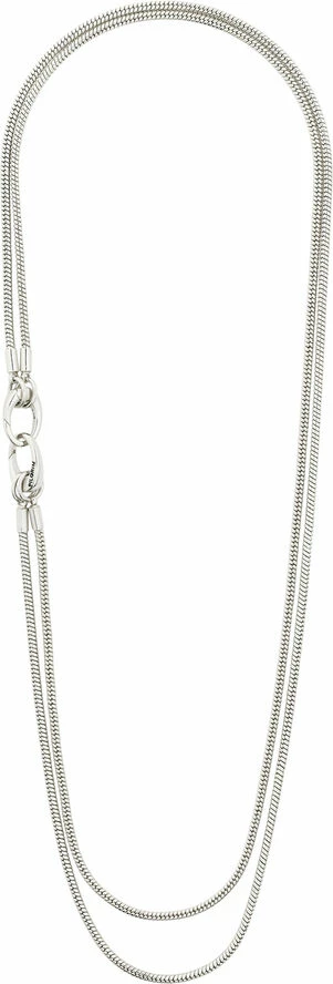 Tilbud 🤩 Pilgrim SOLIDARITY Recycled Snake Chain Necklace Silver-plated 🛒 - Image 2