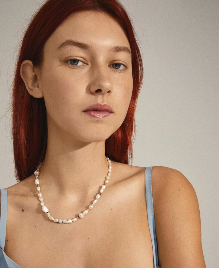 Tilbud 😉 Pilgrim ENERGETIC Ferskvandsperle Halskæde Sølvbelagt 🛒 - Image 3