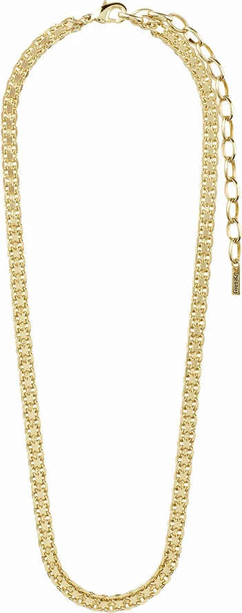 Købe 😉 Pilgrim PEACE Chain Necklace Gold-plated ⌛ - Image 2