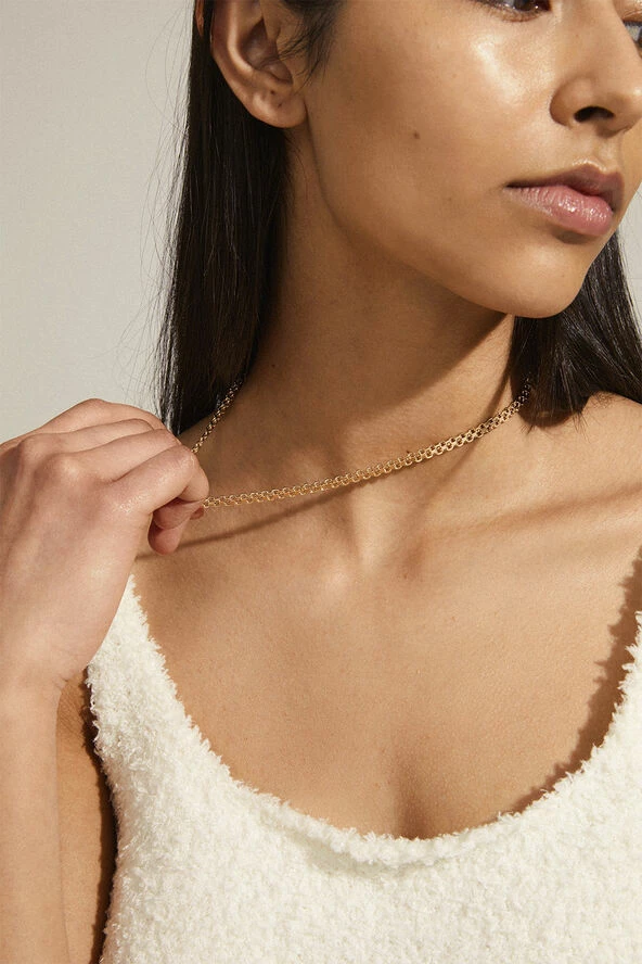 Købe 😉 Pilgrim PEACE Chain Necklace Gold-plated ⌛ - Image 3