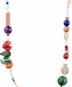 Engros 🤩 Pilgrim FREEDOM Semi Precious Stone Necklace Gold-plated 🎉