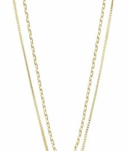 Billig 💯 Pilgrim HOPE Recycled Pendant Necklace 2-in-1 Gold-plated 🛒