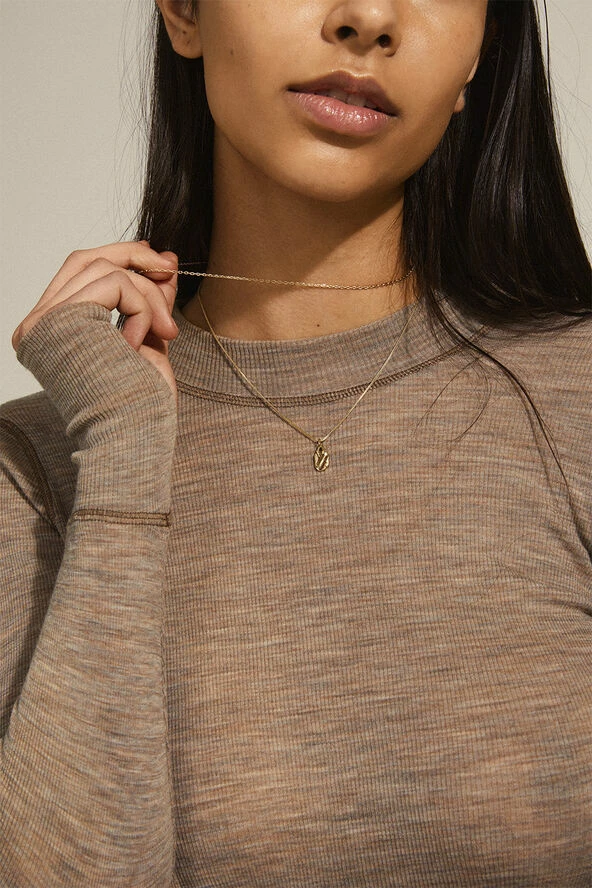 Billig 💯 Pilgrim HOPE Recycled Pendant Necklace 2-in-1 Gold-plated 🛒 - Image 3