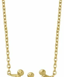 Bedste salg ❤️ BYBIEHL Together Family 3 Necklace - GP ✔️