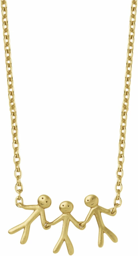 Bedste salg ❤️ BYBIEHL Together Family 3 Necklace - GP ✔️