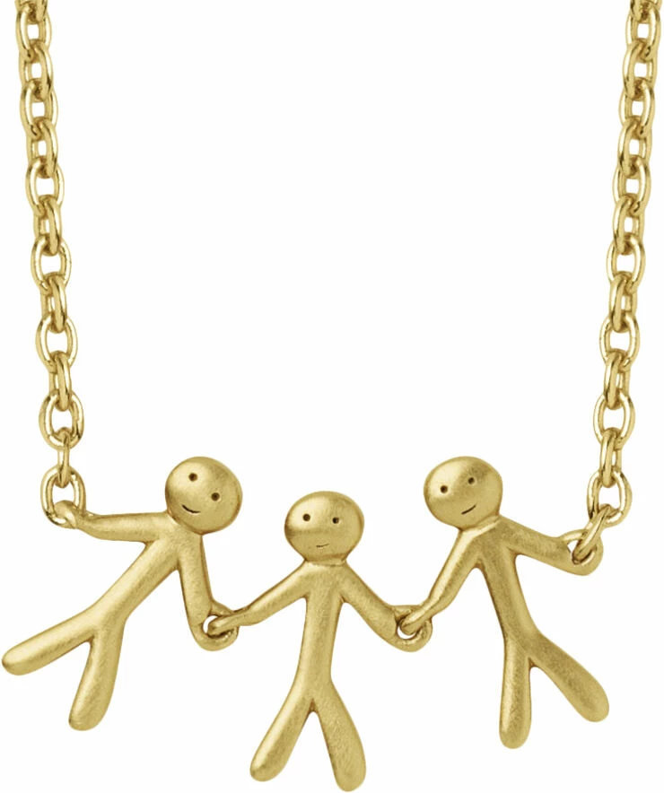 Bedste salg ❤️ BYBIEHL Together Family 3 Necklace - GP ✔️ - Image 3