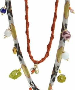 Tilbud 😍 Mango NECKLACE BERTA Orange 🛒