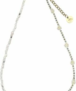 Engros 👏 Sui Ava Daisy Freshwater Necklace Olive 🌟