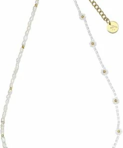 Flash udsalg ❤️ Sui Ava Daisy Freshwater Necklace Natural ✔️