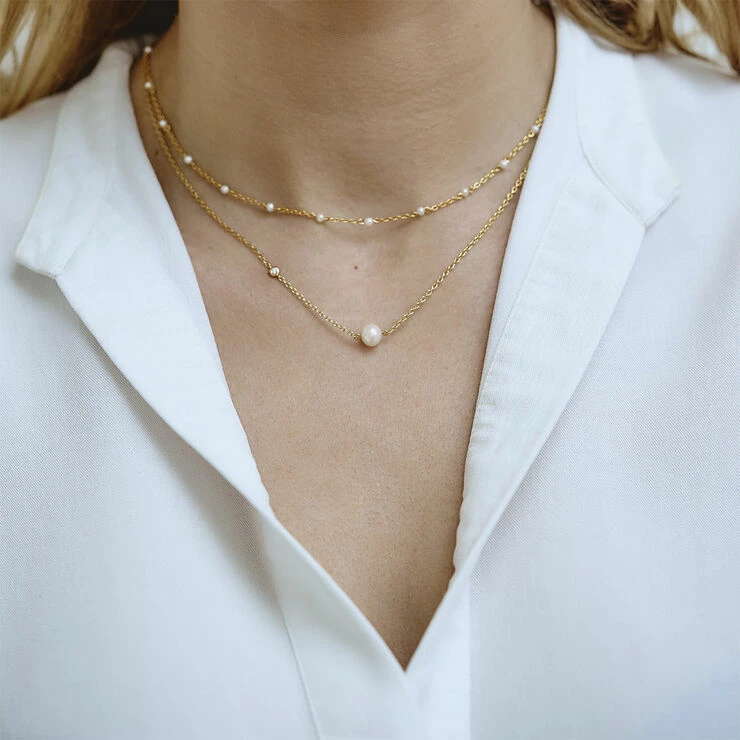 Bedste anmeldelser af ✔️ BYBIEHL Scarlett Necklace - GP 🎉 - Image 2