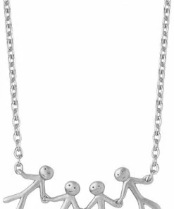 Flash udsalg 🌟 BYBIEHL Together Family 4 Necklace - Silver 👏