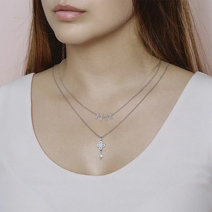 Flash udsalg ๐ BYBIEHL Together Family 4 Necklace - Silver ๐ - Image 2