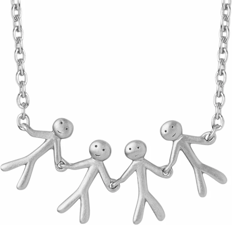 Flash udsalg ๐ BYBIEHL Together Family 4 Necklace - Silver ๐ - Image 3