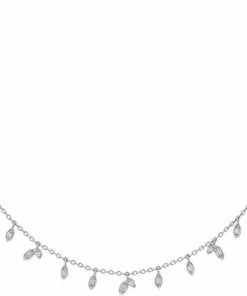 Brandudsalg ✔️ BYBIEHL Jungle Vine Sparkle Necklace - Silver ✨
