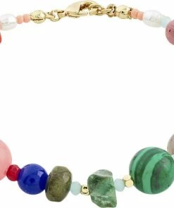 Billigst 😉 Pilgrim FREEDOM Semi Precious Stone Bracelet Gold-plated 😍