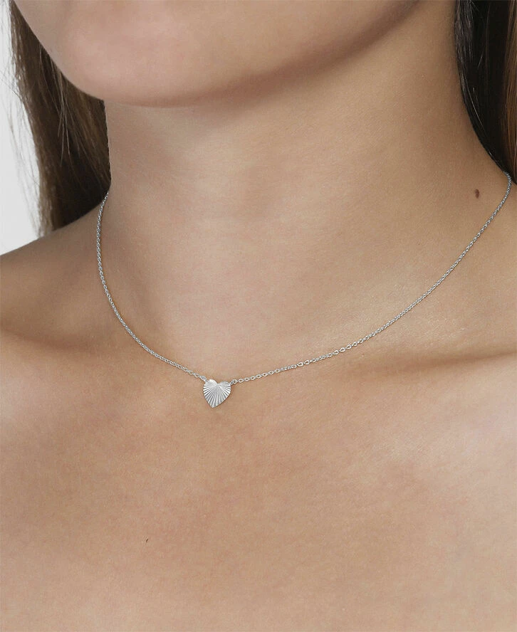 Outlet 😉 Jane Kønig Reflection Heart Necklace, Sterling Silver 223 😍 - Image 2