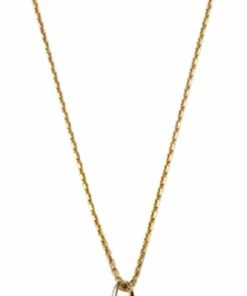 Tilbud 🔔 With Love Darling Community Necklace VERMEIL (925 Sterling Silver Gold Plated 2.5 Micron Vermeil 🔥