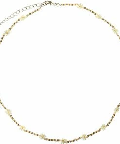 Kupon 🎁 Sui Ava Daisy Necklace GOLDEN BROWN 🧨