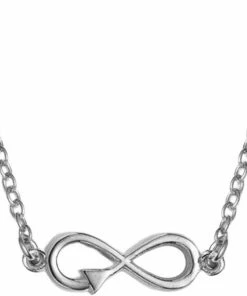 Billigst ⭐ With Love Darling Horizontal Infinity Necklace Silver ⭐