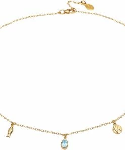 Flash udsalg 👍 With Love Darling Planet Necklace VERMEIL (925 Sterling Silver Gold Plated 2.5 Micron) Vermeil ⭐