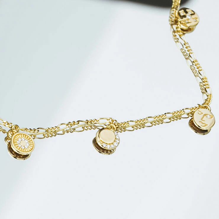 Helt ny ✔️ Sif Jakobs Jewellery PORTOFINO NECKLACE 18K Gold Plated 😀 - Image 3