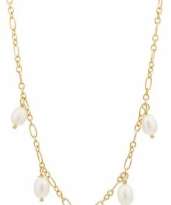 Outlet 🎁 Pernille Corydon Jewellery Ocean Dream Necklace Lenght 40-45 Cm Goldplated 🛒
