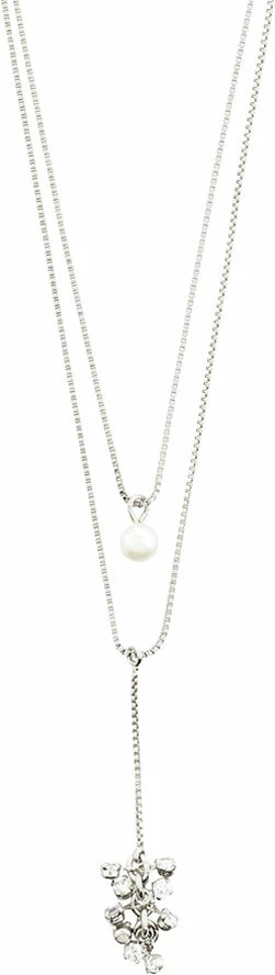 Outlet ๐ Pilgrim Halskæde : Jolene : Sølvbelagt : Hv ๐