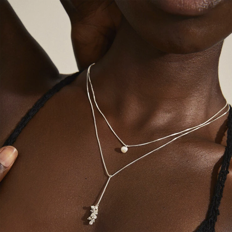 Outlet ๐ Pilgrim Halskæde : Jolene : Sølvbelagt : Hv ๐ - Image 2