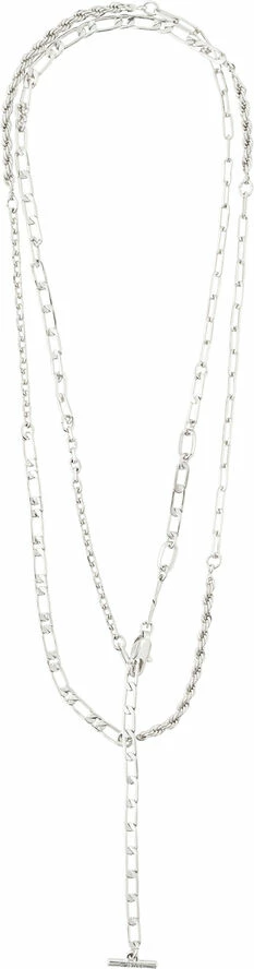 Promo 🔥 Pilgrim HAPPY Multikæde Sølvbelagt 🧨 - Image 5