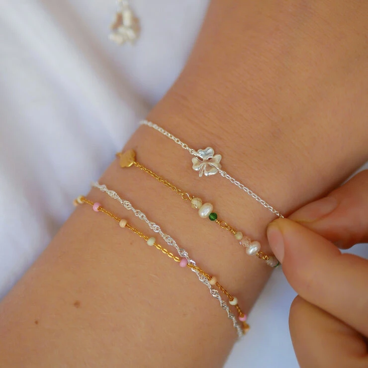 Købe 😍 ENAMEL Copenhagen Bracelet, Organic Clover 925S/M ⌛ - Image 2