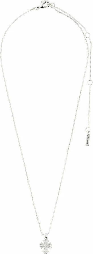 Outlet 😍 Pilgrim DAGMAR Mini-kors Halskæde Sølvbelagt 🤩 - Image 2