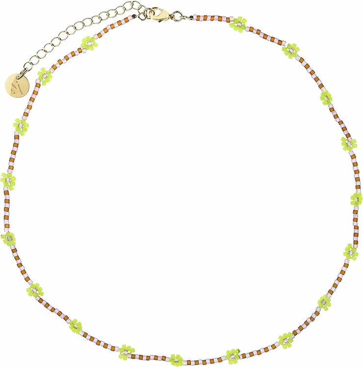 Flash udsalg 👏 Sui Ava Daisy Necklace Meadow Green ❤️