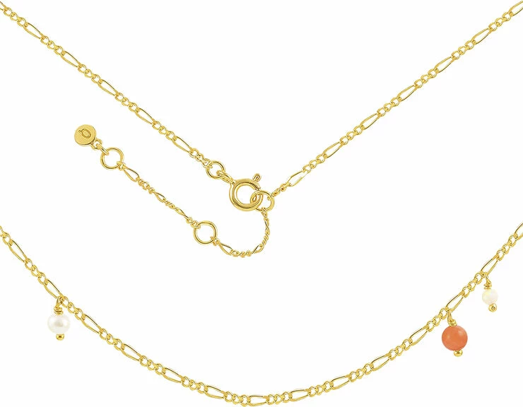 Rabat 🧨 Hultquist Coral Cliff Necklace Guld 🧨