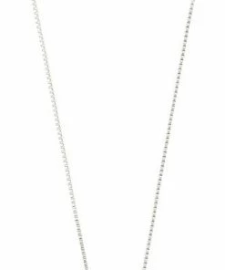 Billigst 🌟 Pilgrim BLOSSOM Recycled Square Coin Halskæde Sølvbelagt ✔️