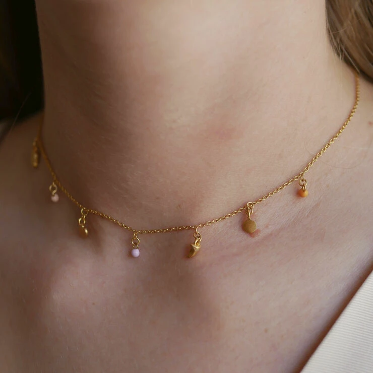 Brandudsalg ✔️ ENAMEL Copenhagen Necklace, Lucky Charms Peach/Light Pink/ 🔥 - Image 2