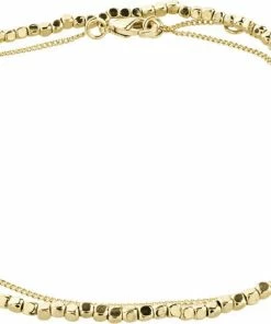 Outlet ⭐ Pilgrim PALOMA 2-i-1 Sæt Ankelkæder Pink Og Sølvbelagt ✨