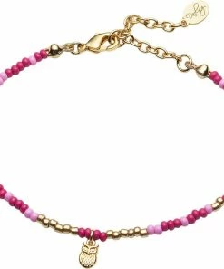 Rabat 😍 With Love Darling Wisdom Beaded Bracelet Brass 🧨