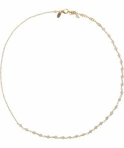 Billigst 👍 BeChristensen Anne Rose Quartz Necklace - Gold GP 💯