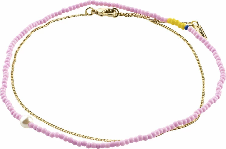 Bedste salg 😍 Pilgrim CASSANDRA Sommer Hoops Med Røde Perler Guldbelagt ✨ - Image 3