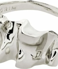 Brandudsalg 💯 Pilgrim WILLPOWER Recycled Sculptural Ring Silver-plated ✨