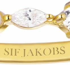 Rabat 🌟 Sif Jakobs Jewellery ADRIA PICCOLO RING 18 Kt. Forgyldt 😀