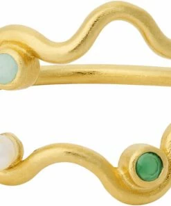 Tilbud 😍 Pernille Corydon Jewellery Cove Ring Goldplated Sterling Silver 🧨