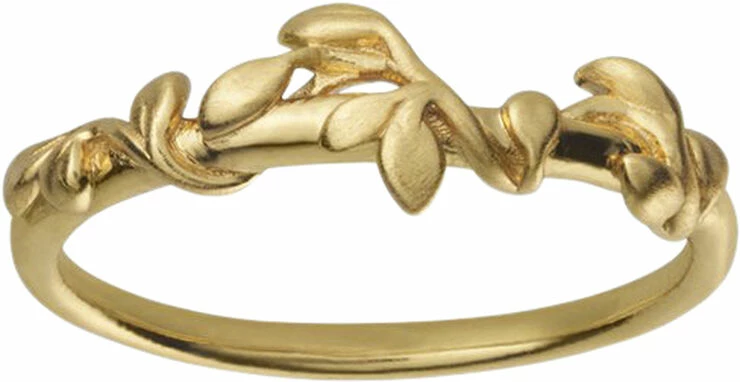 Engros 🎁 BYBIEHL Jungle Ivy Ring - GP Gold 😍